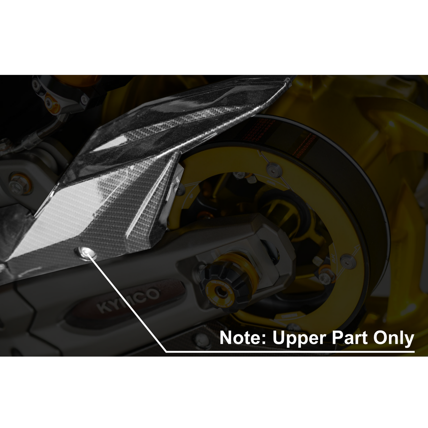 MOS Carbon Fiber Belt Chain Upper Cover for Kymco AK550 18-24 / Premium 22-24