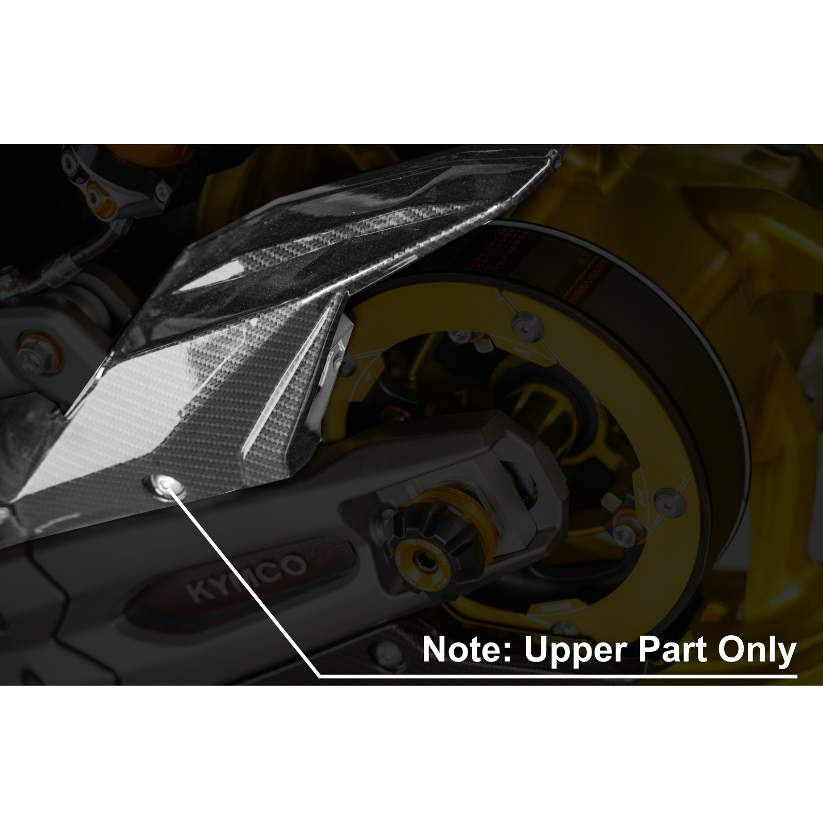 MOS Carbon Fiber Belt Chain Upper Cover for Kymco AK550 18-24 / Premium 22-24