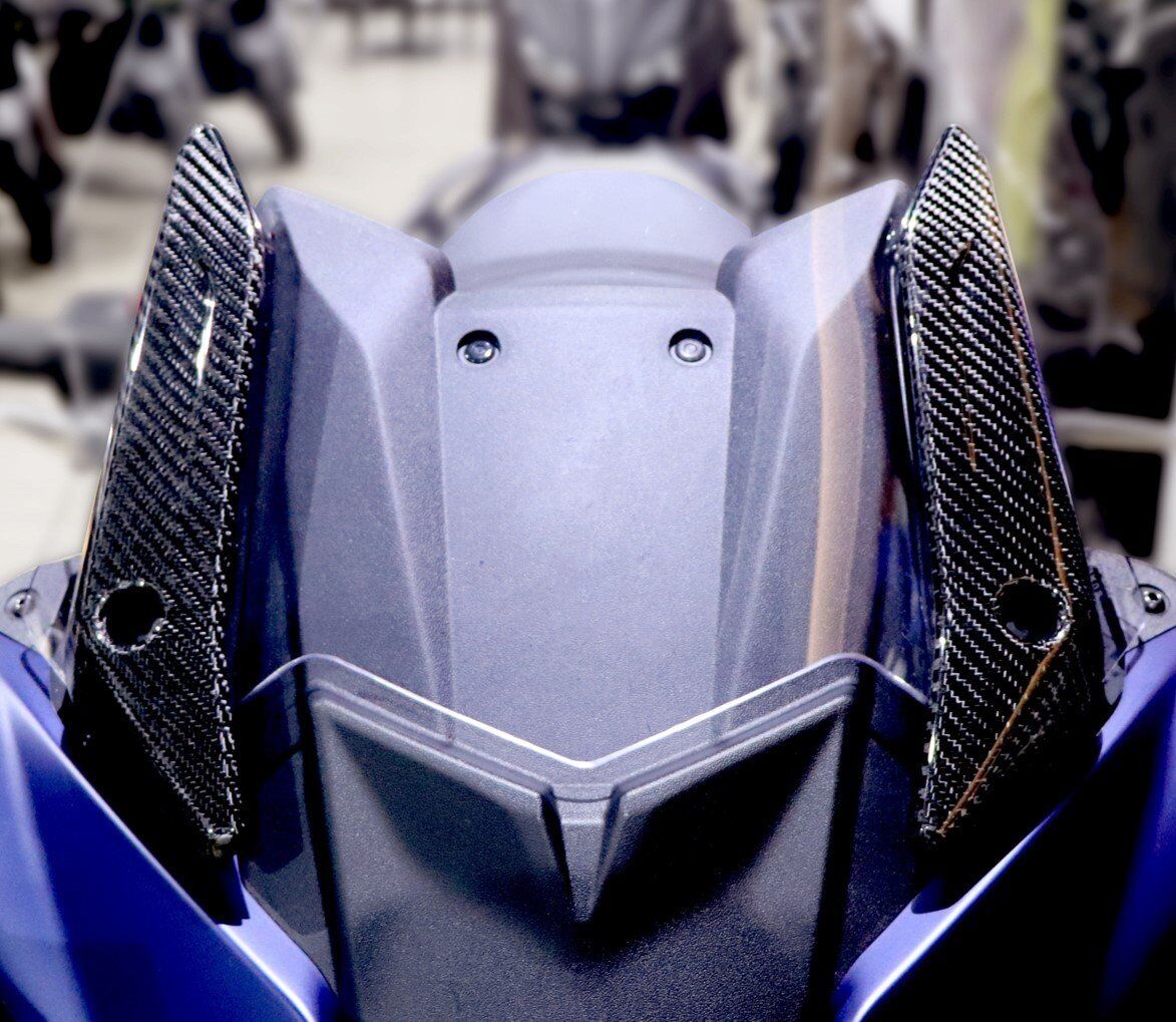 MOS Carbon Fiber Windshield Side Covers for Yamaha TMAX 530 and 560 2017-2021