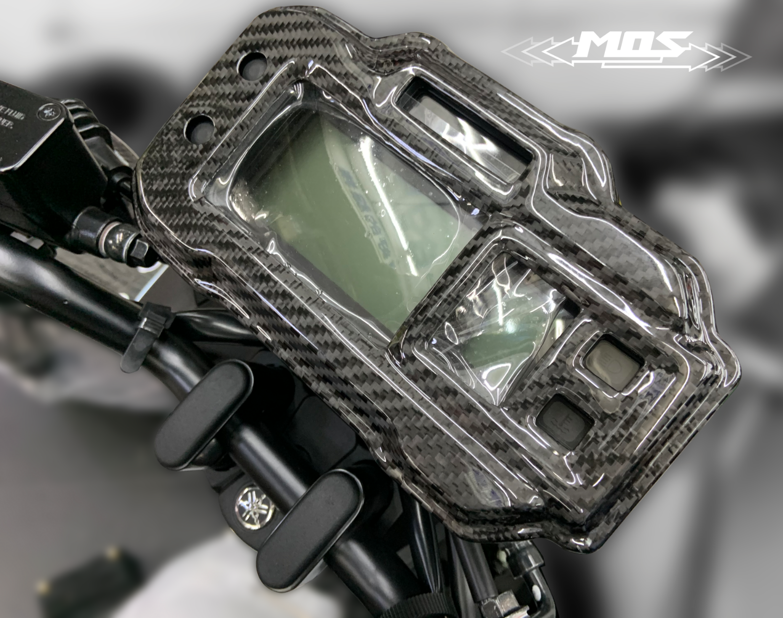 MOS Carbon Fiber Speedometer Upper Cover for Yamaha Zuma 125  2022 - 2024