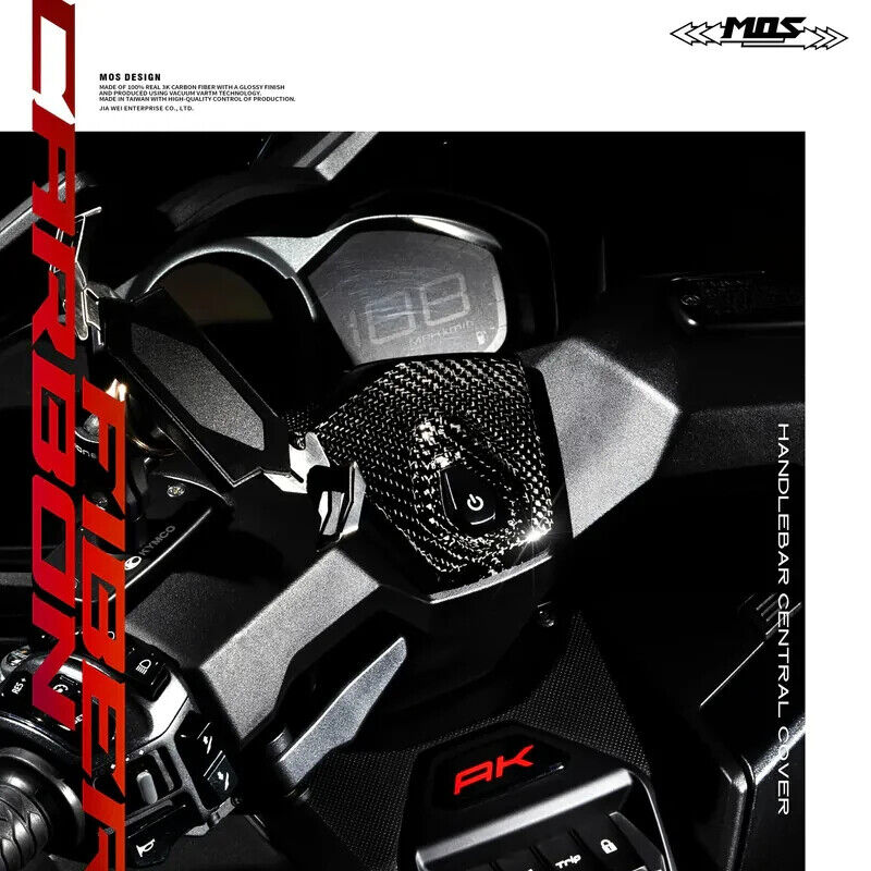 MOS Carbon Fiber Handlebar Central Cover for Kymco AK550 Premium 2022-2024