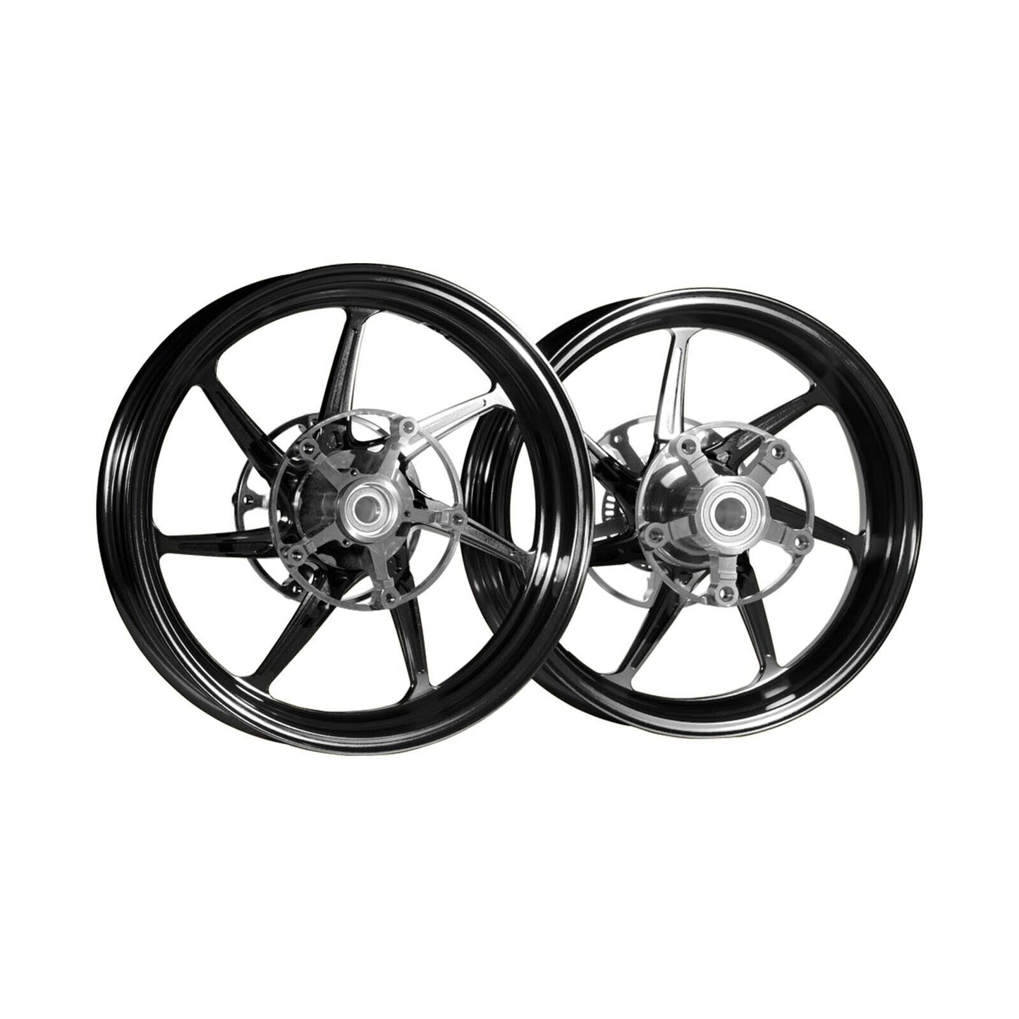 MOS TF07 Forged Alloy Wheels for Yamaha TMAX 560 2022-2024 Black