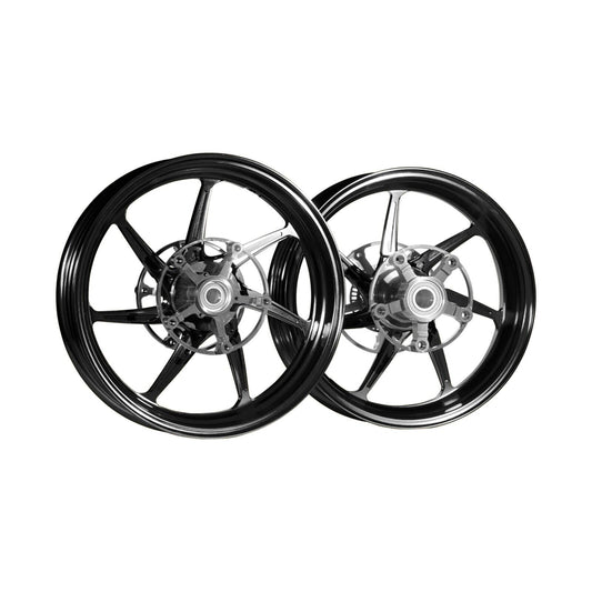 MOS TF07 Forged Alloy Wheels for Yamaha TMAX 560 2022-2024 Black