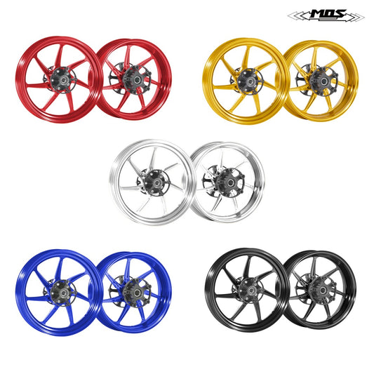 MOS AK07 Forged Aloy Wheel for Kymco AK550 18-25 and AK550 Premium 22-25 Silver