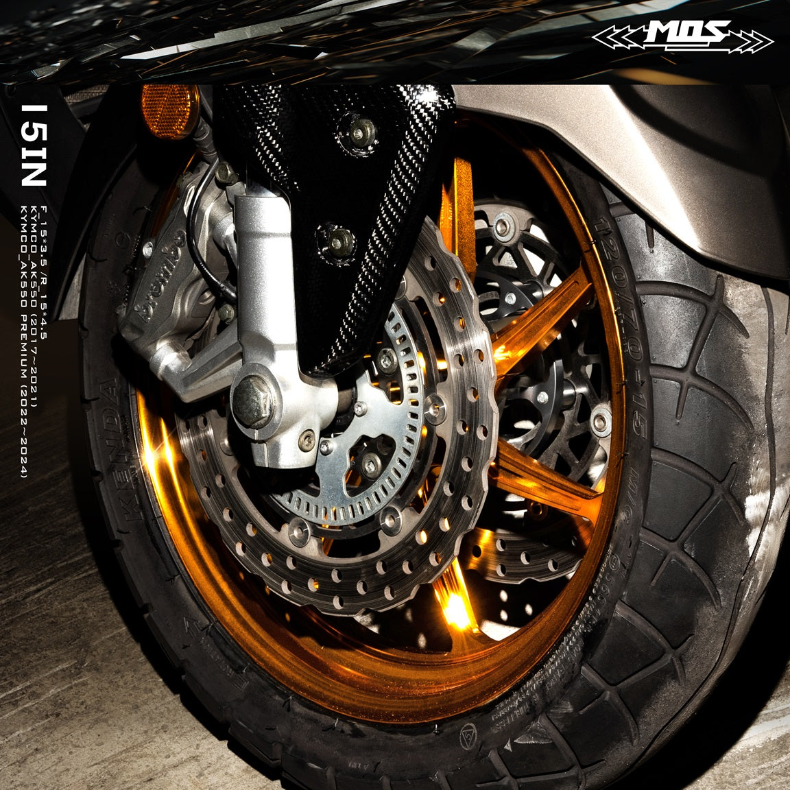 MOS AK07 Forged Aloy Wheel for Kymco AK550 18-25 and AK550 AK575 ...