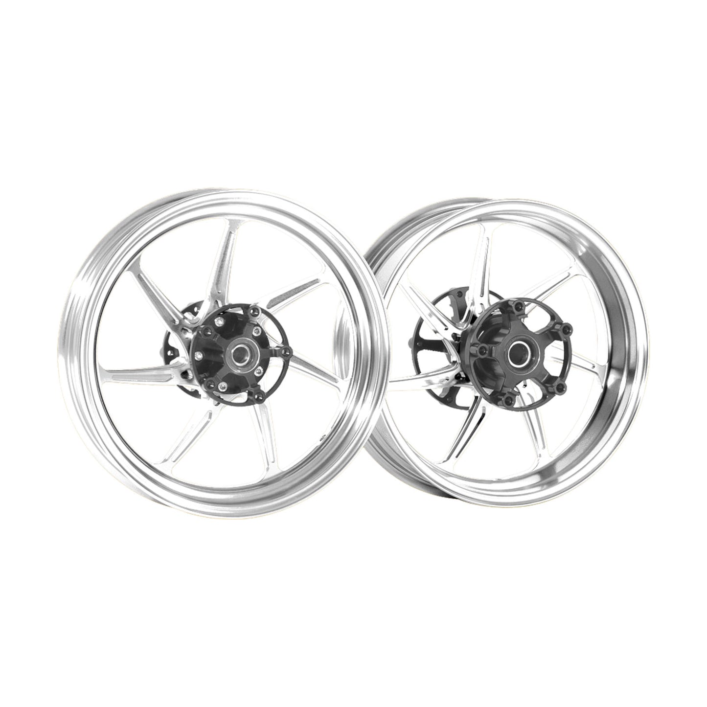MOS AK07 Forged Aloy Wheel for Kymco AK550 18-25 and AK550 Premium 22-25 Silver