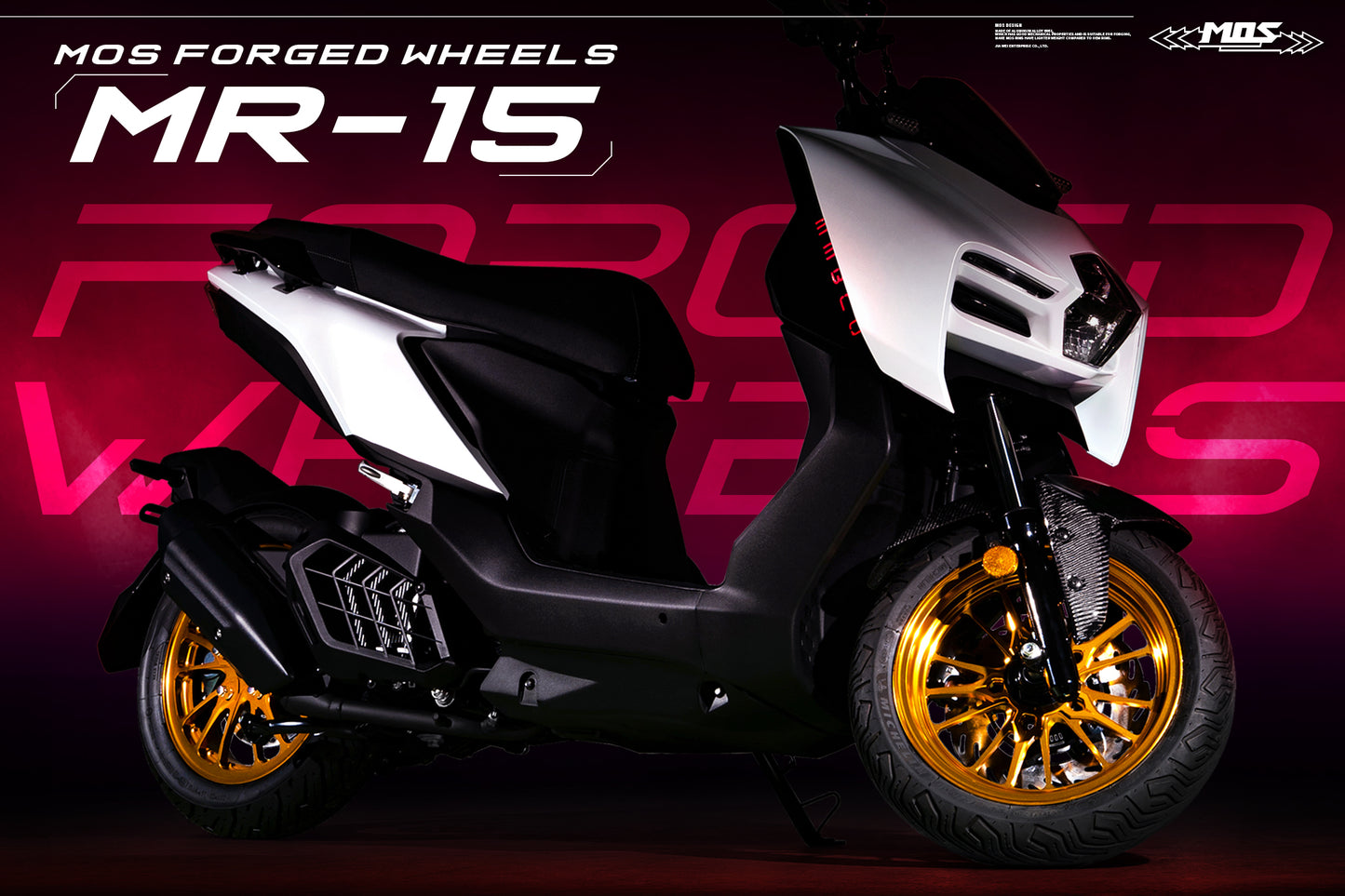Forged Aluminum Wheel MR15 for SYM DRG BT 158 160 2019-2025 / SYM WILD 160 TCS / MMBCU 158 2022-2025