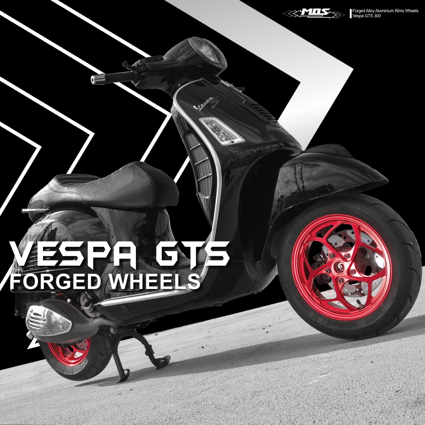 Forged Aluminum Alloy Rims Wheel GTS for Vespa GTS 300 ABS / NON-ABS
