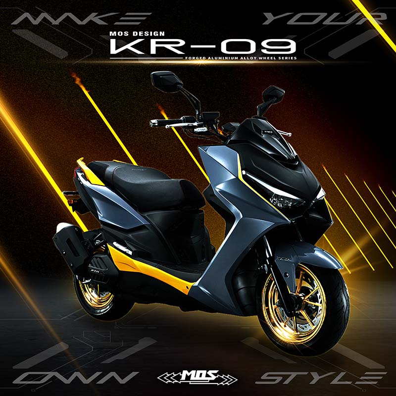Forged Aluminum Alloy Rims Wheel KR09 for Kymco KRV / RomaGT 180 Series