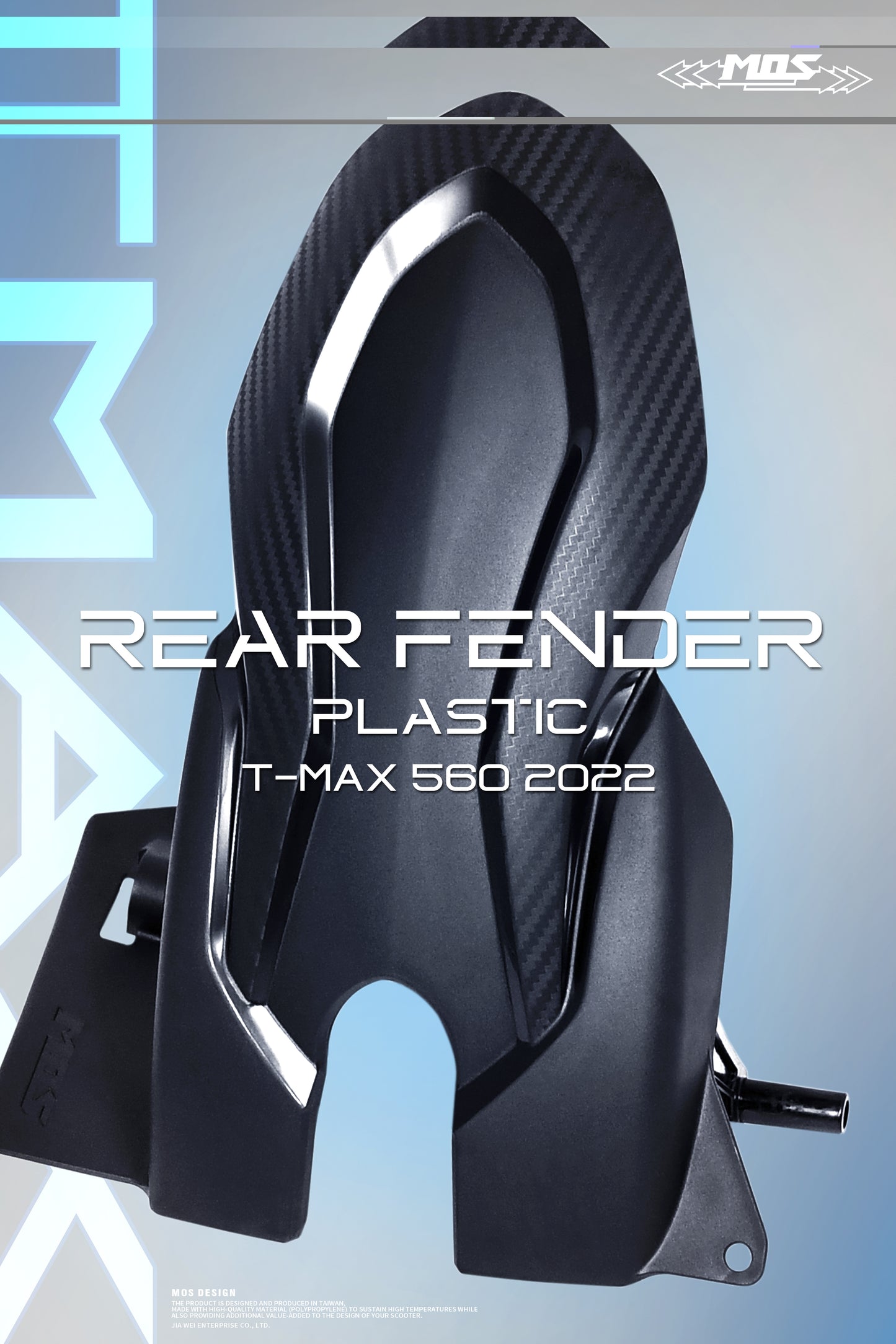 MOS Rear Fender Tire Hugger for Yamaha TMAX 530 560 2017-2024