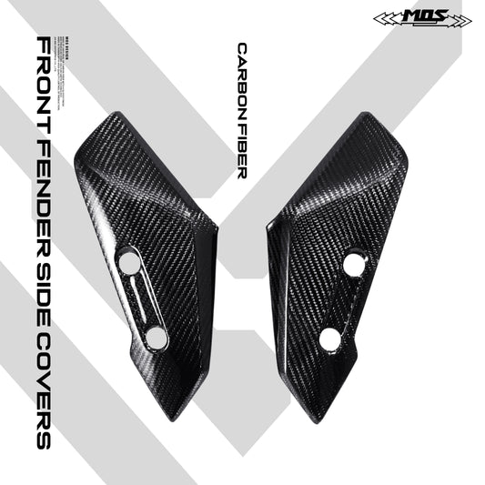 MOS Carbon Fiber Front Fender Side Covers for Yamaha TMAX 560 2022-2025