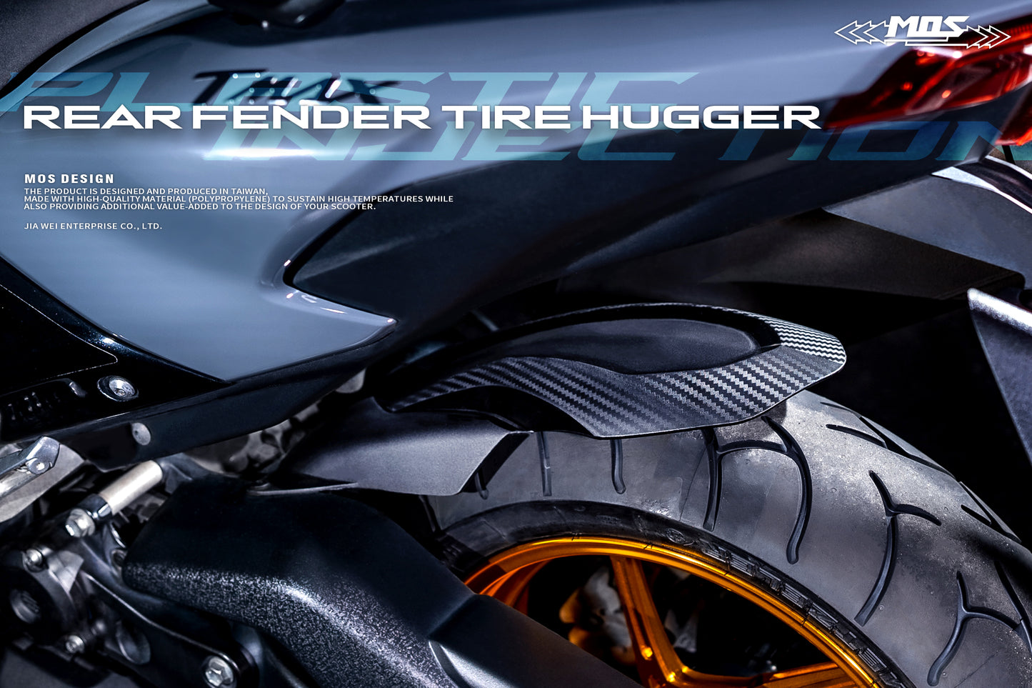 MOS Rear Fender Tire Hugger for Yamaha TMAX 530 560 2017-2024