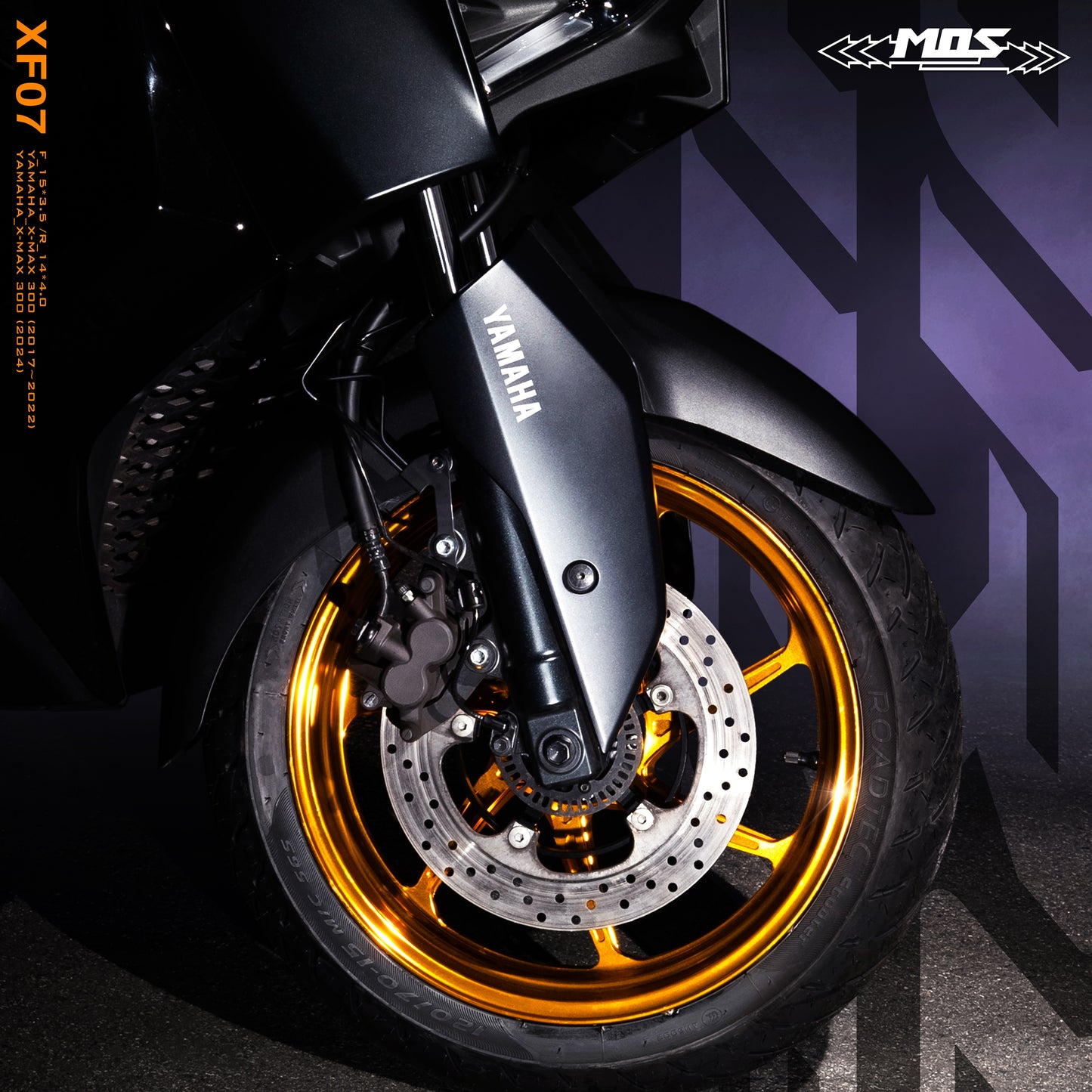 Forged Aluminum Alloy Wheel XF07 for Yamaha XMAX 250 / 300 2017-2024