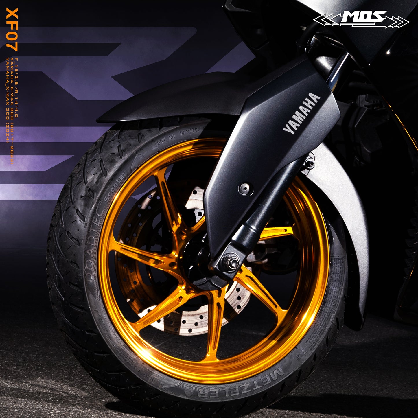 Forged Aluminum Alloy Wheel XF07 for Yamaha XMAX 250 / 300 2017-2024