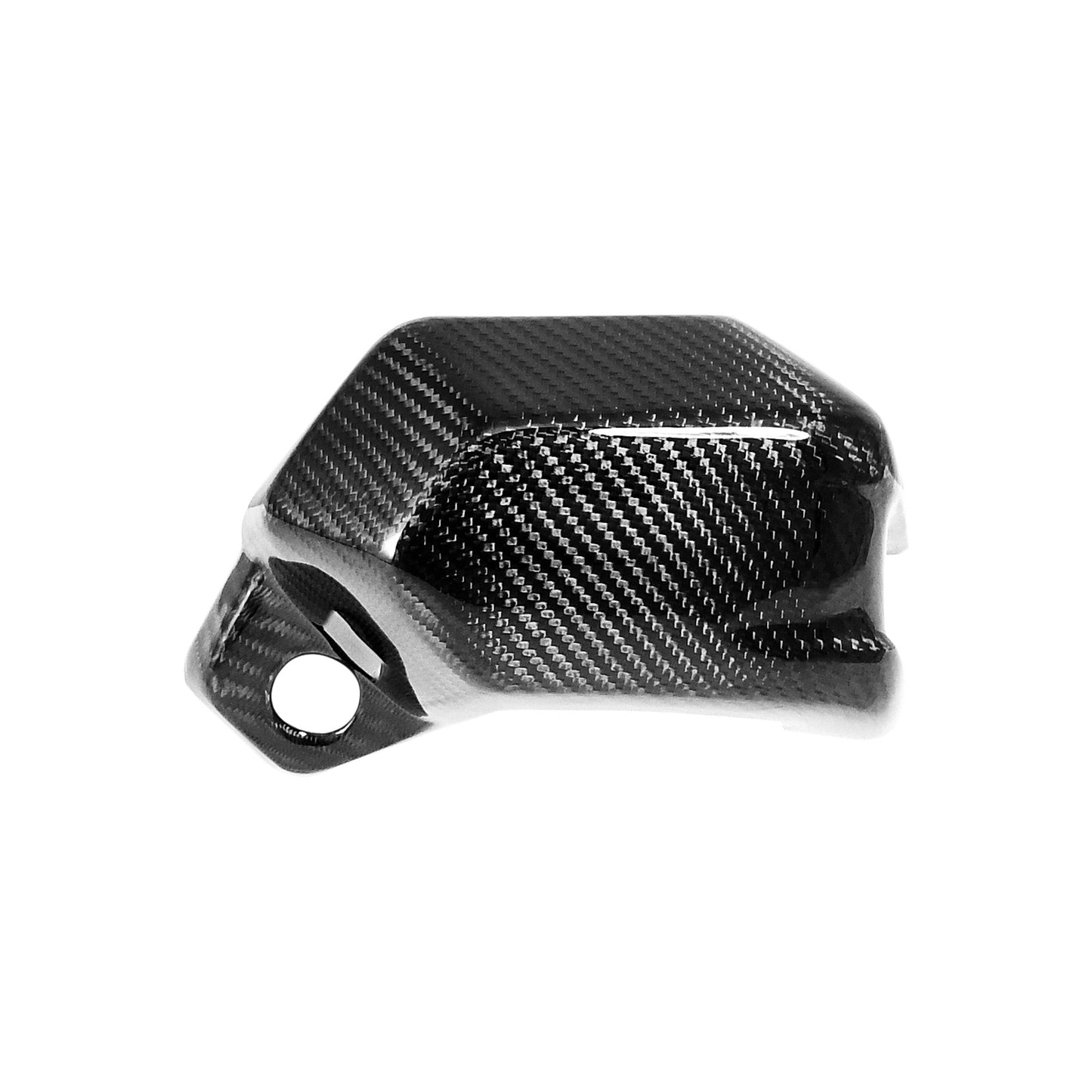 Carbon Fiber Lower Bracket Lock Cover for Yamaha TMAX 560 2022-2025