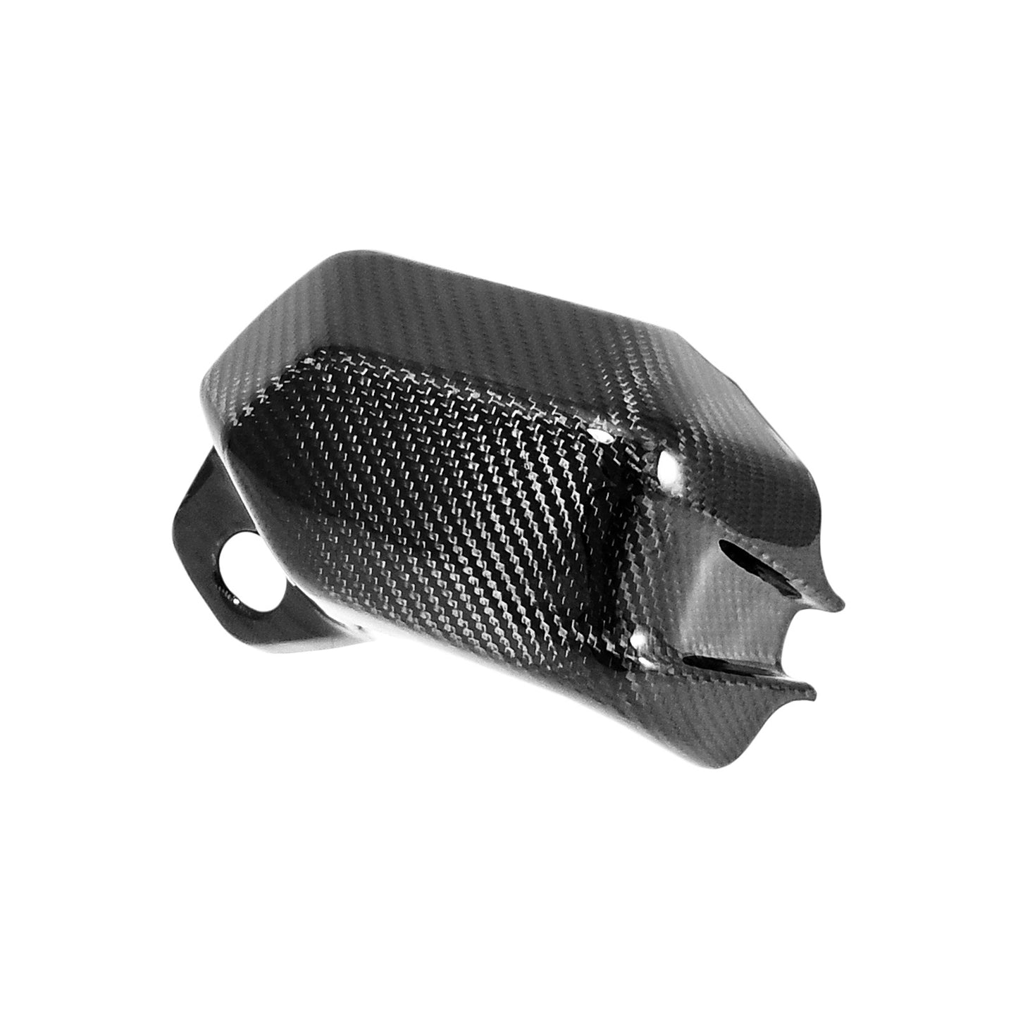 Carbon Fiber Lower Bracket Lock Cover for Yamaha TMAX 560 2022-2025