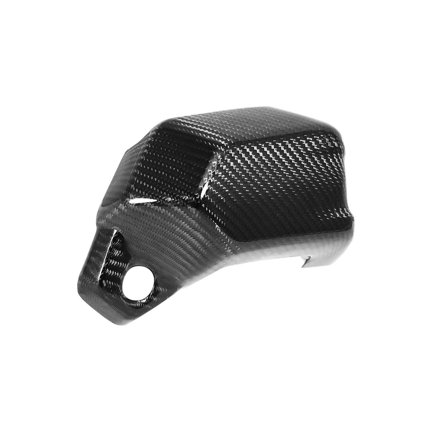 Carbon Fiber Lower Bracket Lock Cover for Yamaha TMAX 560 2022-2025